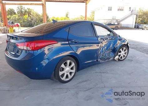 2013 Hyundai Elantra Limited from USA, damaged, VIN KMHDH4AE1DU944749